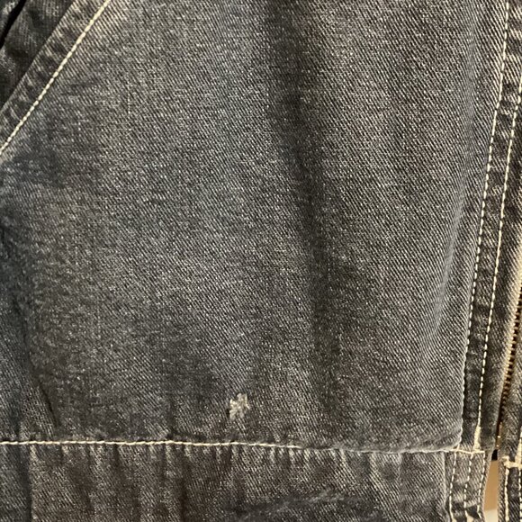 Bossini Jeans Men's Denim Jacket Corduroy Collar Lined Size S - Picture 13 of 13